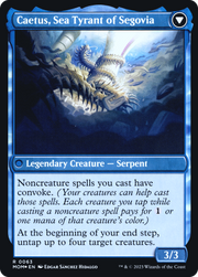 Invasion of Segovia // Caetus, Sea Tyrant of Segovia (PRE-63S) - March of the Machine Promos Foil