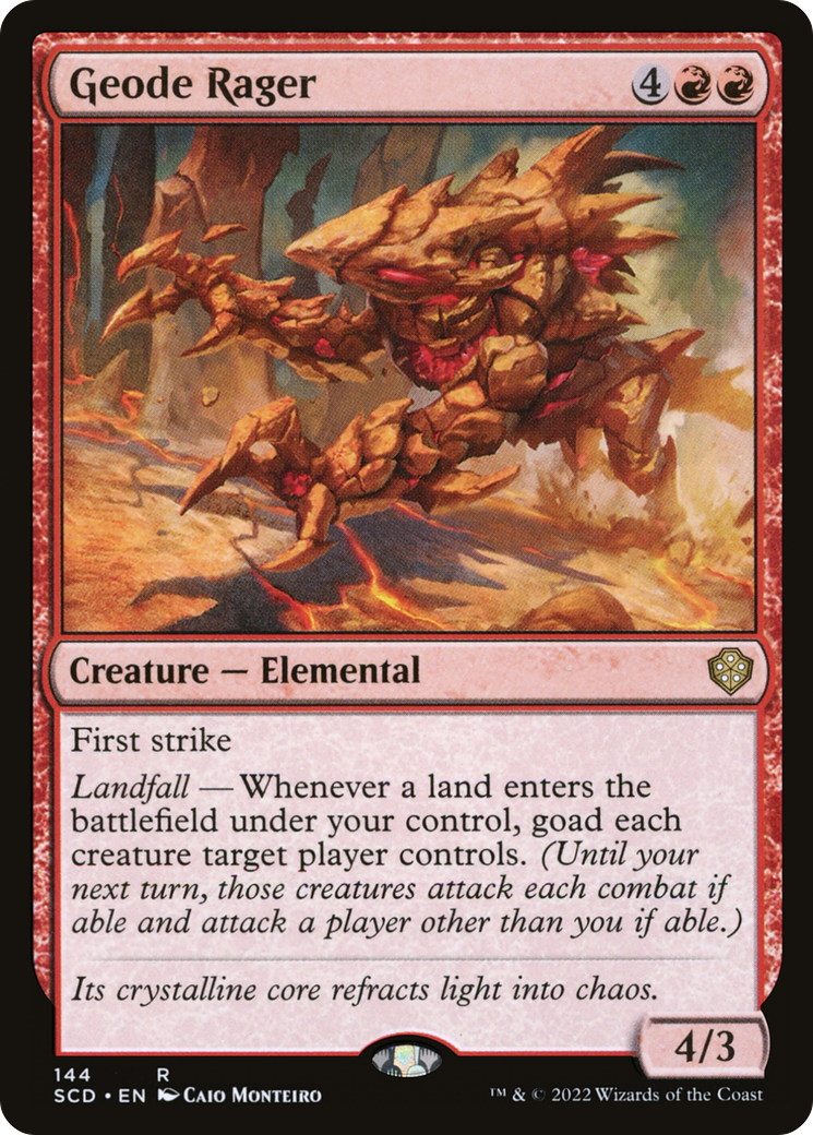 Geode Rager (SCD-144) - Starter Commander Decks