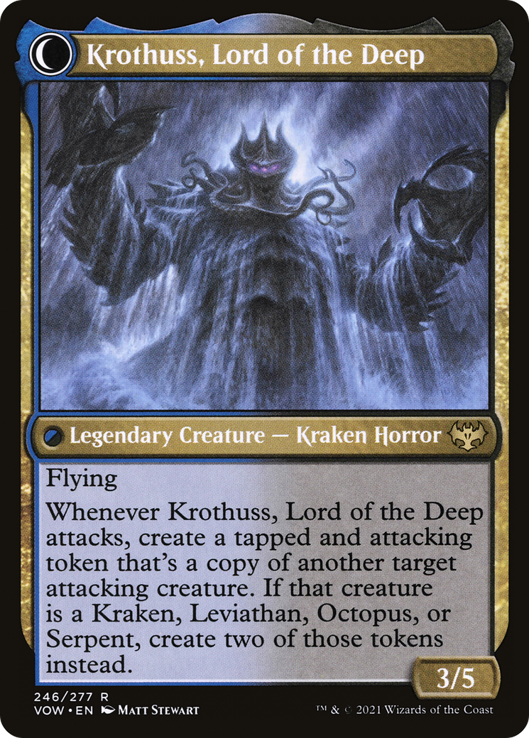 Runo Stromkirk // Krothuss, Lord of the Deep (VOW-246) - Innistrad: Crimson Vow: (Double Faced Transform)