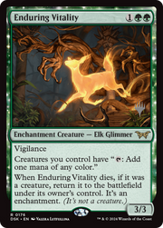 Enduring Vitality (PPDSK-176) - Duskmourn: House of Horror Promos: (enchantment)