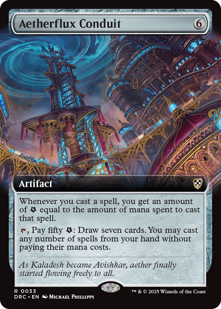Aetherflux Conduit (DRC-033) - Commander: Aetherdrift: (Extended Art)