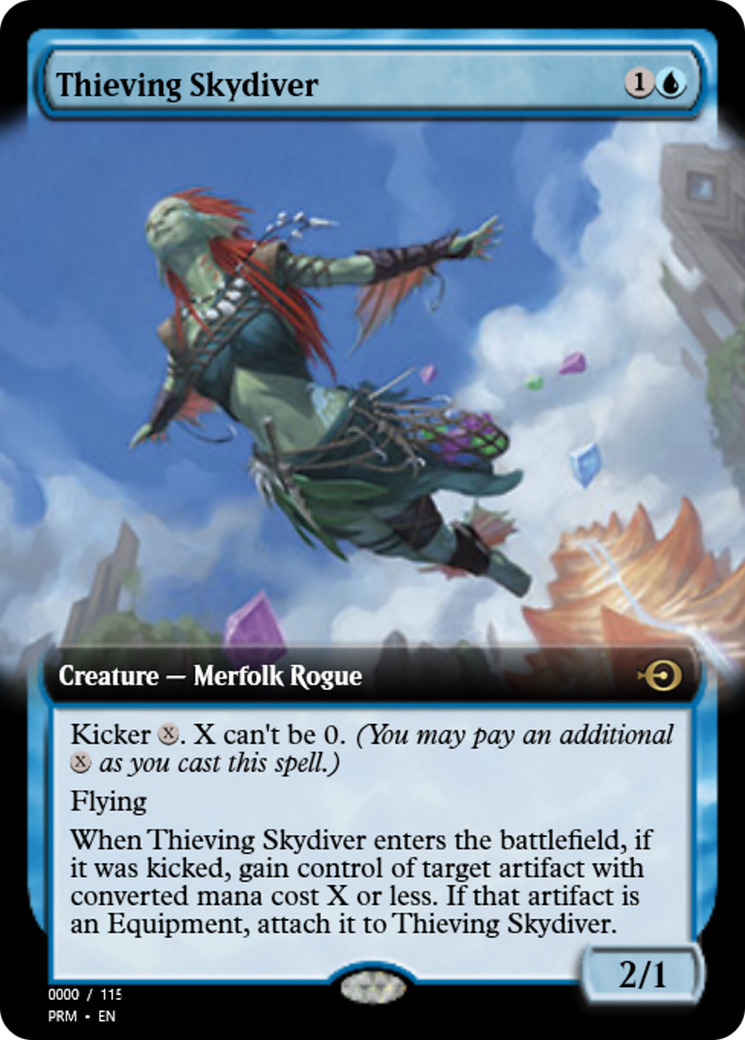 Thieving Skydiver (PRM-83758) - Magic Online Promos Foil