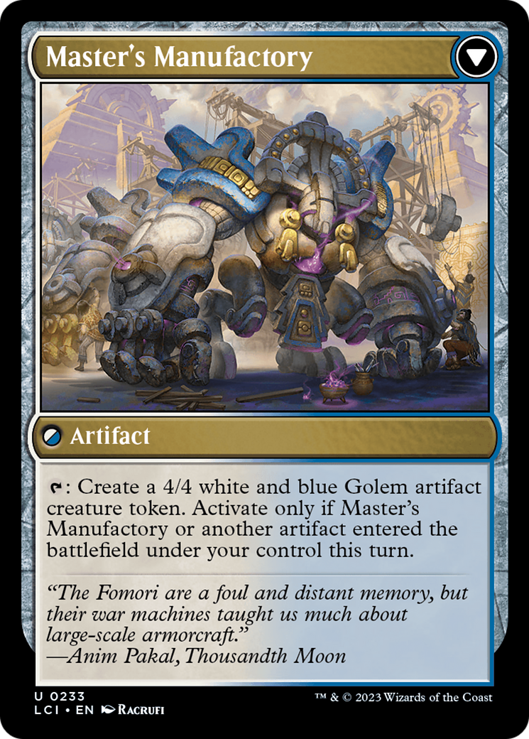 Master's Guide-Mural // Master's Manufactory (LCI-233) - The Lost Caverns of Ixalan Foil