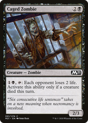 Caged Zombie (M21-091) - Core Set 2021 Foil