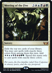 Meeting of the Five (PRE-202S) - Streets of New Capenna Promos Foil