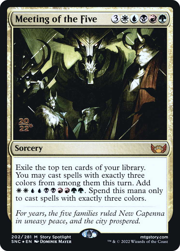 Meeting of the Five (PRE-202S) - Streets of New Capenna Promos Foil