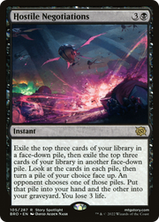 Hostile Negotiations (BRO-105) - The Brothers' War Foil