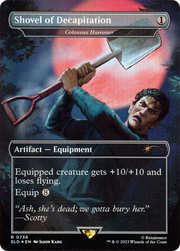 Colossus Hammer (SLD-736) - Secret Lair Drop / Shovel of Decapitation (Borderless)