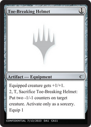 Toe-Breaking Helmet (UNK-CA11) - Unknown Event