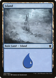 Island (DTK-253) - Dragons of Tarkir Foil