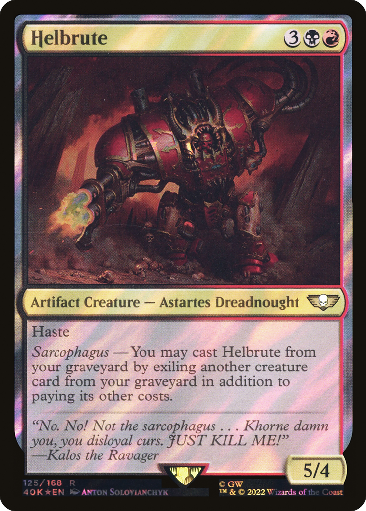 Helbrute (40K-125) - Warhammer 40,000 Commander Foil