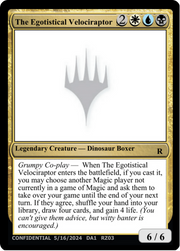 The Egotistical Velociraptor (UNK-RZ03B) - Unknown Event