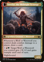 Tovolar, Dire Overlord // Tovolar, the Midnight Scourge (MID-246) - Innistrad: Midnight Hunt: (Double Faced Transform) Foil
