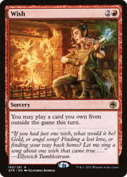 Wish (PPAFR-166P) - Adventures in the Forgotten Realms Promos Foil