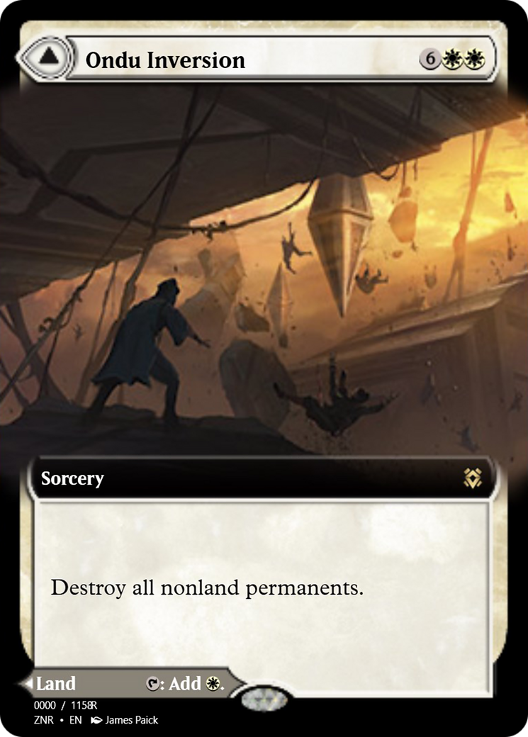 Ondu Inversion // Ondu Skyruins (PRM-83870) - Magic Online Promos Foil