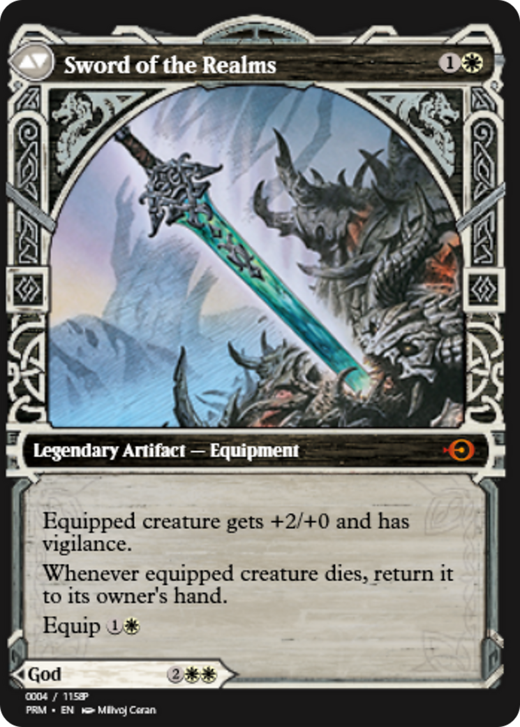 Halvar, God of Battle // Sword of the Realms (PRM-88202) - Magic Online Promos