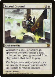 Sacred Ground (9ED-37★) - Ninth Edition Foil
