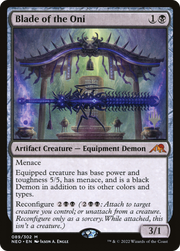 Blade of the Oni (PPNEO-089) - Kamigawa: Neon Dynasty Promos