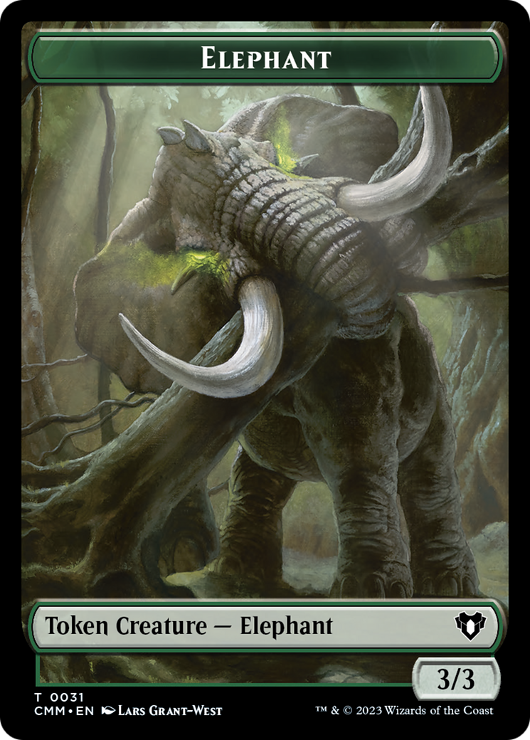 Elephant (TCMM-031) - Commander Masters Tokens