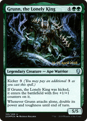 Grunn, the Lonely King (PRE-165S) - Dominaria Promos Foil