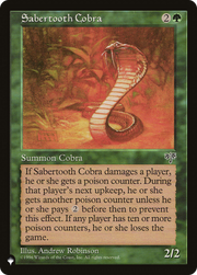 Sabertooth Cobra (LIST-MIR-238) - The List