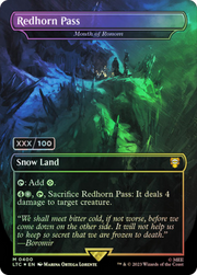 Mouth of Ronom (LTC-400Z) - Tales of Middle-earth Commander / Redhorn Pass (Borderless) Foil