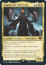 Sauron, the Dark Lord (PTP-301) - The Lord of the Rings: Tales of Middle-earth Foil
