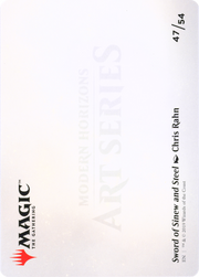 Sword of Sinew and Steel // Sword of Sinew and Steel (AMH1-047) - Modern Horizons Art Series (Borderless)