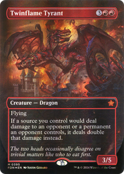 Twinflame Tyrant (Borderless) (Mana Foil) (FDN-395) - Foundations (Borderless) Foil