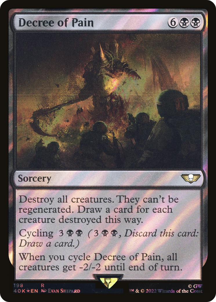 Decree of Pain (40K-198) - Warhammer 40,000 Commander Foil