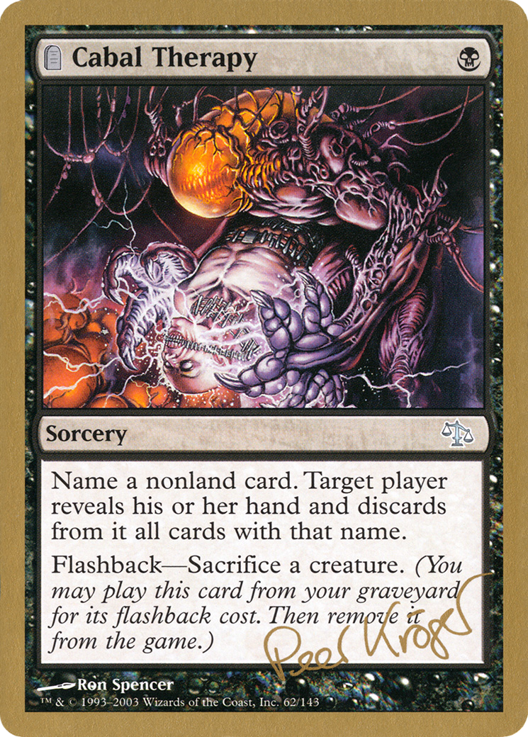 Cabal Therapy (WCD-PK62) - World Championship Decks 2003: (tombstone)