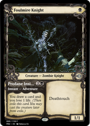 Foulmire Knight // Profane Insight (PRM-78806) - Magic Online Promos