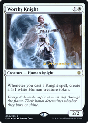 Worthy Knight (PRE-36S) - Throne of Eldraine Promos Foil
