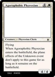 Agoraphobic Phyrexian (UNK-RW05A) - Unknown Event