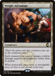 Weight Advantage (CN2-012) - Conspiracy: Take the Crown: (draft) Foil