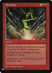 Fireblast (LIST-VIS-79) - The List