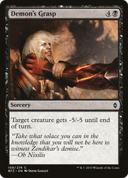 Demon's Grasp (BFZ-108) - Battle for Zendikar
