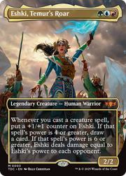 Eshki, Temur's Roar (TDC-003) - Commander: Tarkir: Dragonstorm (Borderless) Foil
