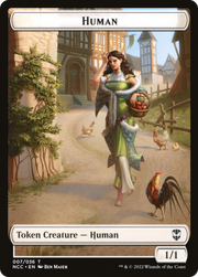 Human (TNCC-007) - New Capenna Commander Tokens Foil